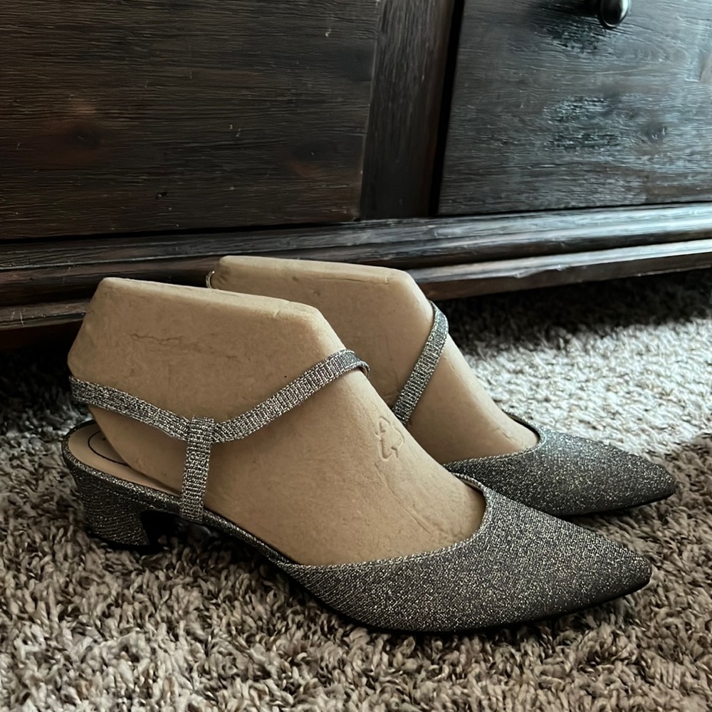 Life Stride Silver Platforms